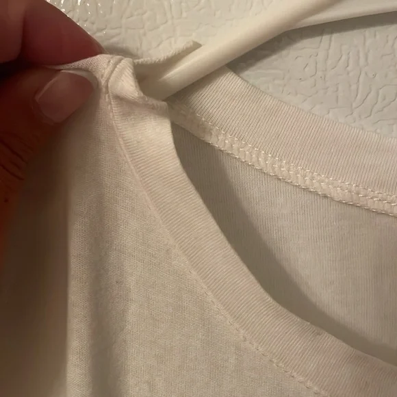 Free People Medium White Tee Shirt Bodysuit - Picture 5 of 7